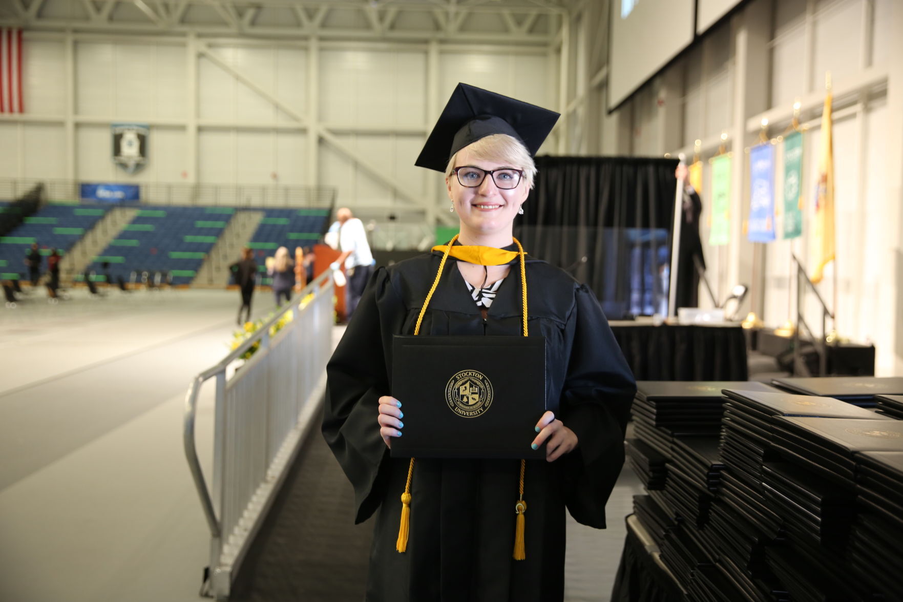 Stockton University commencement Tuesday, May 11, 2021 at the Galloway Township campus